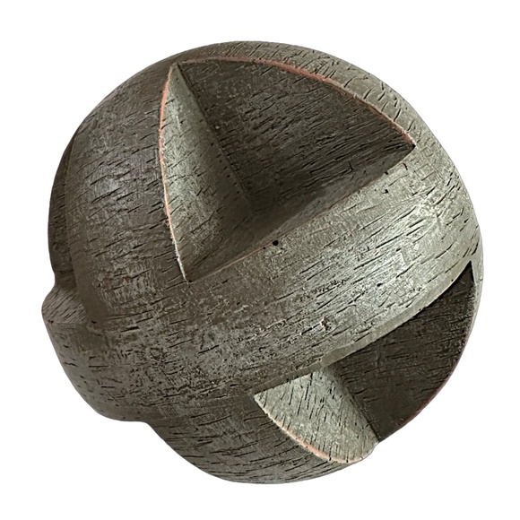 Decorative Geometric Sphere Orb 4” Vintage Looking Decor - Picture 1 of 3